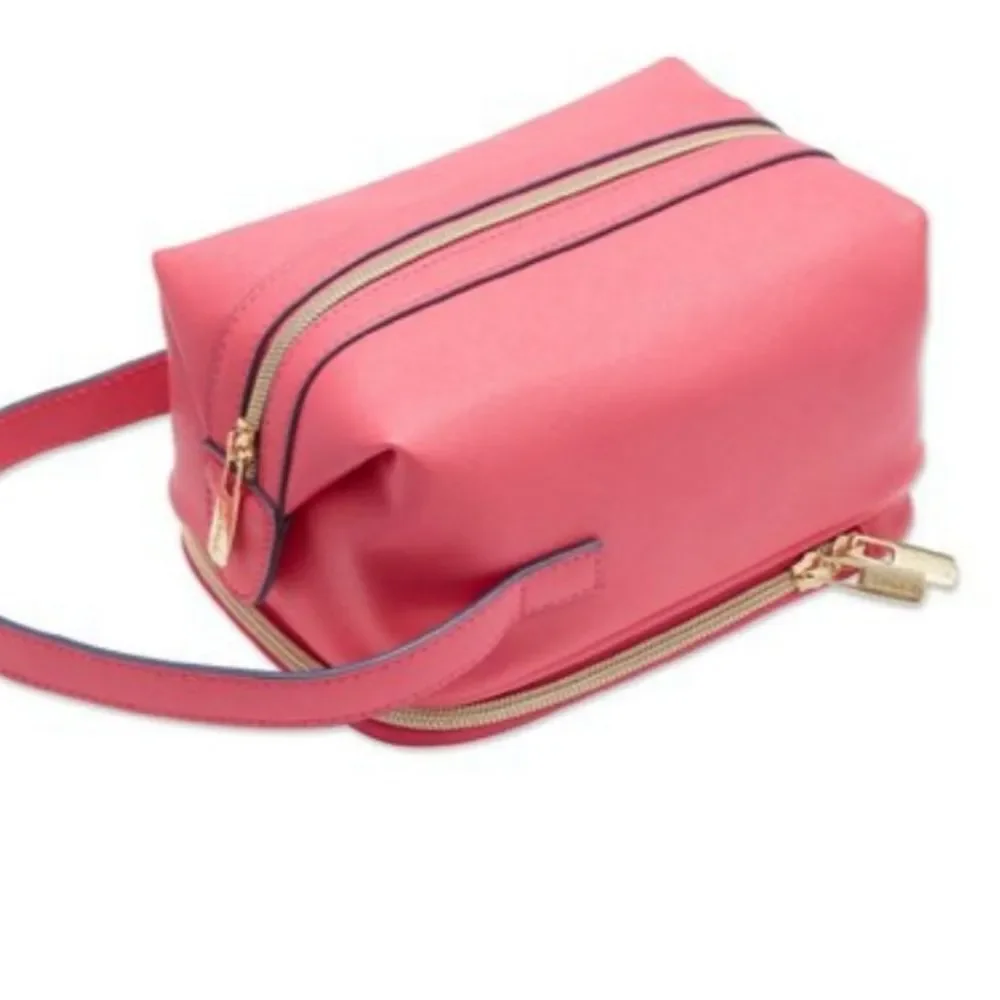 Scunci Double Zip‎ Toiletry Bag- Pink